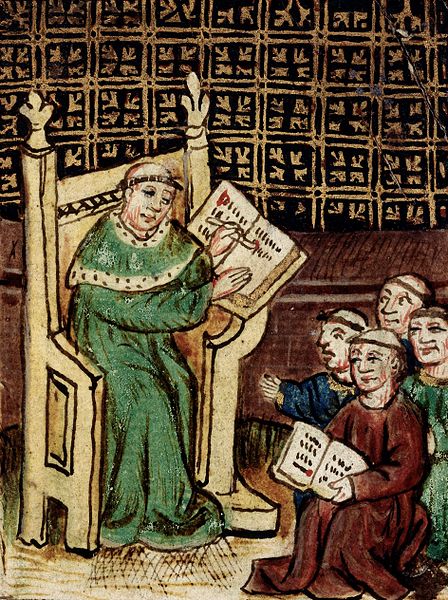A master teaches his pupils