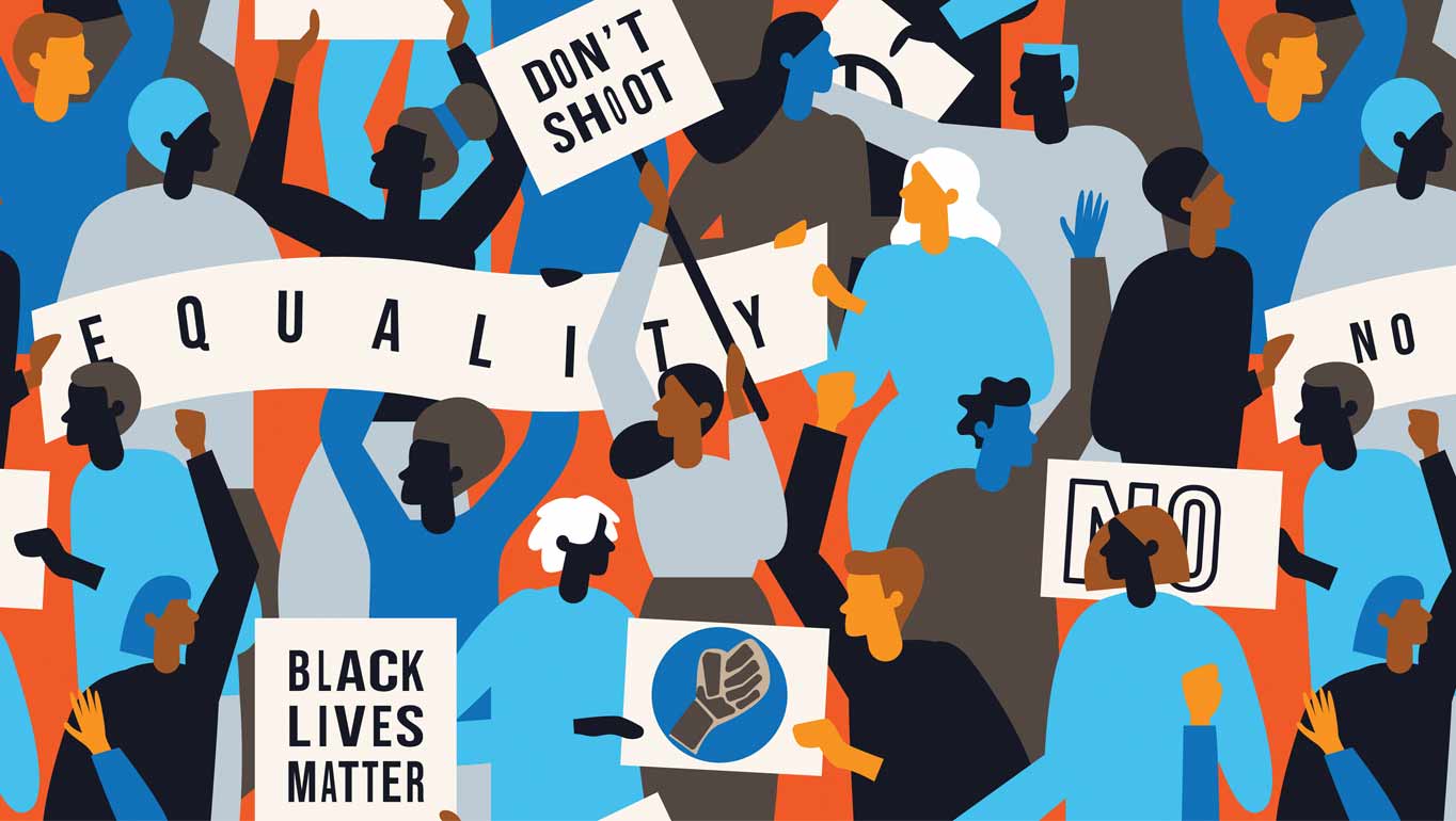 People demostrating for social justice